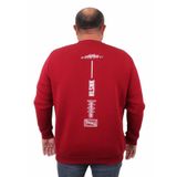 Moc Grande 23204 Bordo Sıfır Yaka Erkek Sweatshirt
