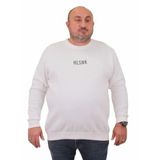 Moc Grande 23204 Ekru Sıfır Yaka Erkek Sweatshirt