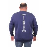 Moc Grande 23204 İndigo Sıfır Yaka Erkek Sweatshirt