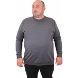 Moc Grande 23216 Antrasit Sıfır Yaka Erkek Sweatshirt