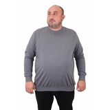 Moc Grande 23216 Gri Sıfır Yaka Erkek Sweatshirt