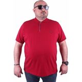 Moc Grande 23403 Klasik Büyük Beden Bordo Erkek T-shirt