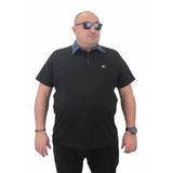 Moc Grande 23420 Büyük Beden Siyah Erkek T-shirt
