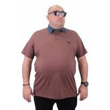 Moc Grande 23420 Büyük Beden Taba Erkek T-shirt