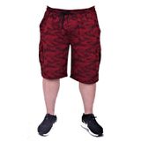Moc Grande 23612 Honeycomb Camouflage Bordo Erkek Şort