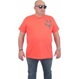 Moc Grande 24130 Büyük Beden Basic Nar Çiçeği Erkek T-shirt
