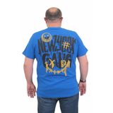 Moc Grande 24132 Büyük Beden Basic Saks Erkek T-shirt