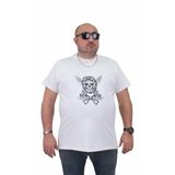 Moc Grande 24141 Büyük Beden Basic Beyaz Erkek T-shirt