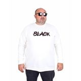 Moc Grande 24202 Ekru Sıfır Yaka Erkek Sweatshirt