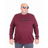 Moc Grande 24202 Mürdüm Sıfır Yaka Erkek Sweatshirt