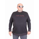 Moc Grande 24202 Siyah Sıfır Yaka Erkek Sweatshirt