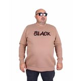 Moc Grande 24202 Sütlü Kahve Sıfır Yaka Erkek Sweatshirt