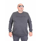 Moc Grande 24203 Antrasit Melanj Sıfır Yaka Erkek Sweatshirt