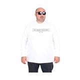 Moc Grande 24203 Ekru Sıfır Yaka Erkek Sweatshirt