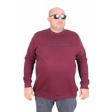 Moc Grande 24203 Mürdüm Sıfır Yaka Erkek Sweatshirt