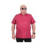 Moc Grande 24451 Bordo Mat Baskılı Polo Yaka Erkek T-shirt