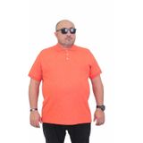 Moc Grande 24451 Nar Çiçeği Mat Baskılı Polo Yaka Erkek T-shirt