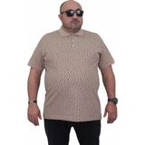 Moc Grande 24457 Leaf Bej Polo Yaka Erkek T-shirt