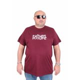 Moc Grande 25138 The Future Mürdüm Sıfır Yaka Erkek T-shirt