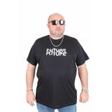 Moc Grande 25138 The Future Siyah Sıfır Yaka Erkek T-shirt
