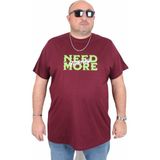 Moc Grande 25139 Need More Mürdüm Sıfır Yaka Erkek T-shirt