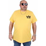 Moc Grande 25141 King Sarı Sıfır Yaka Erkek T-shirt
