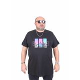 Moc Grande 25145 California Siyah Sıfır Yaka Erkek T-shirt