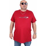 Moc Grande 25146 Un Beat En Bordo Sıfır Yaka Erkek T-shirt