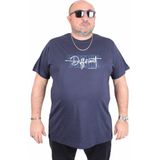 Moc Grande 25148 Different Lacivert Sıfır Yaka Erkek T-shirt