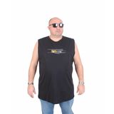 Moc Grande 25153 Break Limits Siyah Baskılı Kolsuz Erkek T-shirt