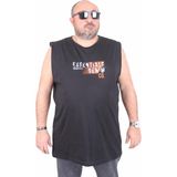 Moc Grande 25154 Denim Siyah Baskılı Kolsuz Erkek T-shirt