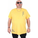 Moc Grande 25157 Believe Sarı Sıfır Yaka Erkek T-shirt