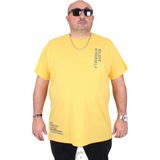Moc Grande 25157 Believe Sarı Sıfır Yaka Erkek T-shirt