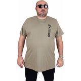 Moc Grande 25158 Stand Up Haki Sıfır Yaka Erkek T-shirt