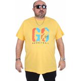 Moc Grande 25161 Lets Go Sarı Sıfır Yaka Erkek T-shirt