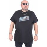 Moc Grande 25162 Sport Siyah Sıfır Yaka Erkek T-shirt