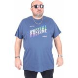 Moc Grande 25164 Awesome İndigo Erkek T-shirt