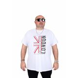 Moc Grande 25166 London Beyaz Sıfır Yaka Erkek T-shirt