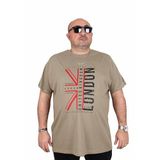 Moc Grande 25166 London Haki Sıfır Yaka Erkek T-shirt