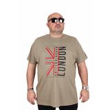 Moc Grande 25166 London Haki Sıfır Yaka Erkek T-shirt