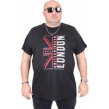 Moc Grande 25166 London Siyah Sıfır Yaka Erkek T-shirt