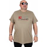 Moc Grande 25169 Impossible Haki Sıfır Yaka Erkek T-shirt