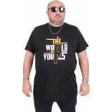 Moc Grande 25170 The World Siyah Sıfır Yaka Erkek T-shirt