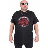 Moc Grande 25171 Motorcycle Siyah Sıfır Yaka Erkek T-shirt