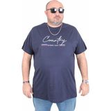 Moc Grande 25174 Country Lacivert Sıfır Yaka Erkek T-shirt