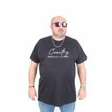 Moc Grande 25174 Country Siyah Sıfır Yaka Erkek T-shirt
