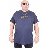 Moc Grande 25175 Lets Get Going Lacivert Sıfır Yaka Erkek T-shirt