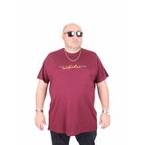 Moc Grande 25175 Lets Get Going Mürdüm Sıfır Yaka Erkek T-shirt