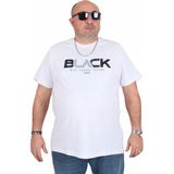 Moc Grande 25176 Black Beyaz Sıfır Yaka Erkek T-shirt