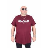 Moc Grande 25176 Black Mürdüm Sıfır Yaka Erkek T-shirt